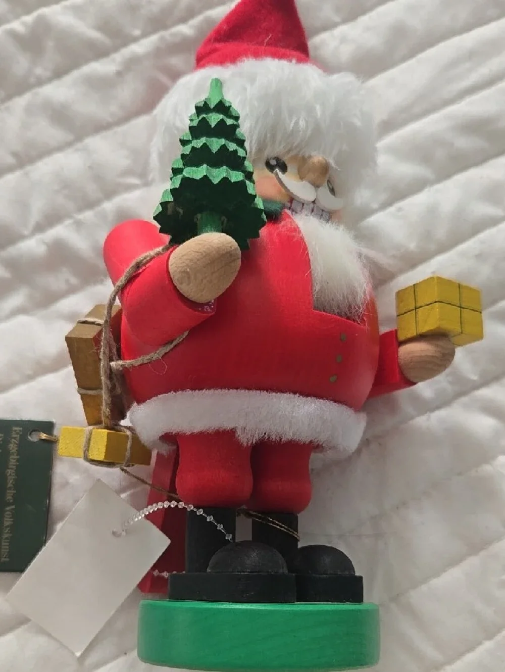 Handcrafted  Vtg Santa Nutcracker ERZGEBIRGE VOLKSKUNST MADE IN GERMANY